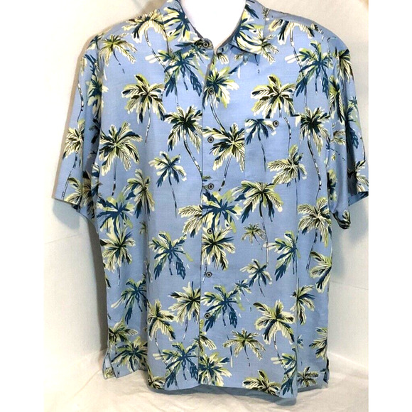 Bahama Bay Club Men's Tropical Short Sleeve Button Down Collared Shirt XL. - Picture 1 of 9